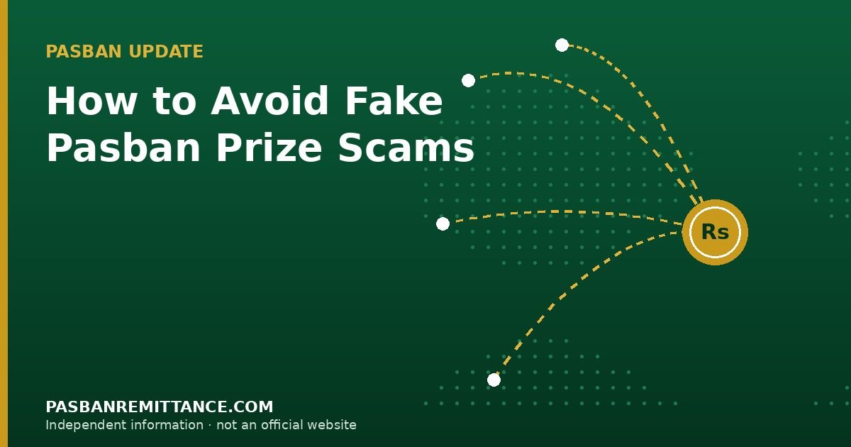How to Avoid Fake Pasban Prize Scams — illustration